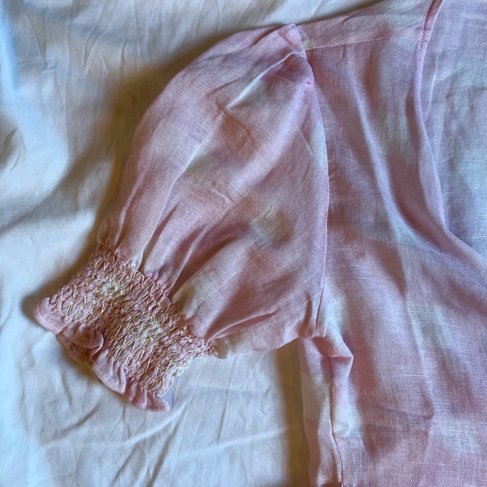 Solid And Striped ~ Wrap Crop Top Gingham ~ Light… - image 4